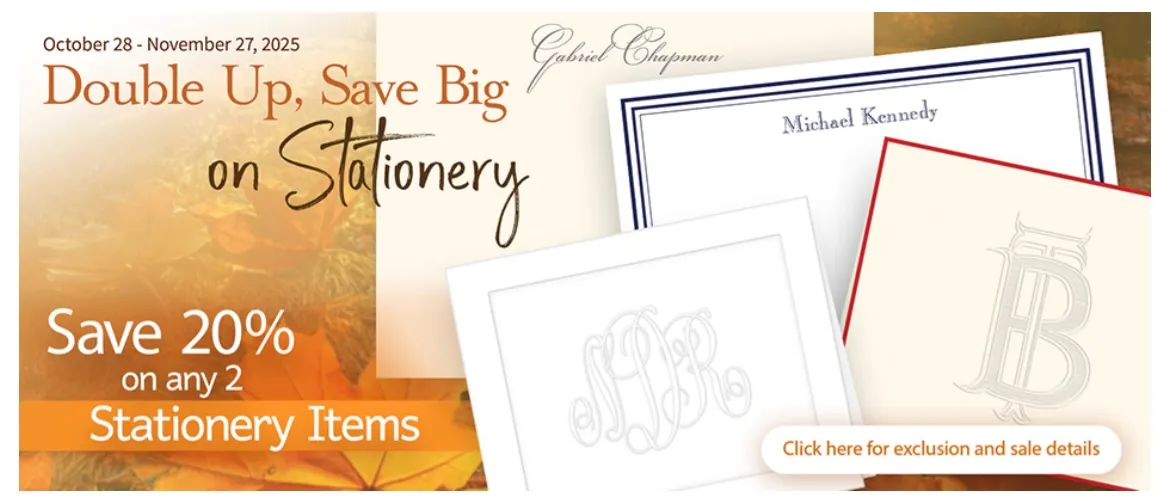 Embossed Graphics stationery — The Envelope Please KY
